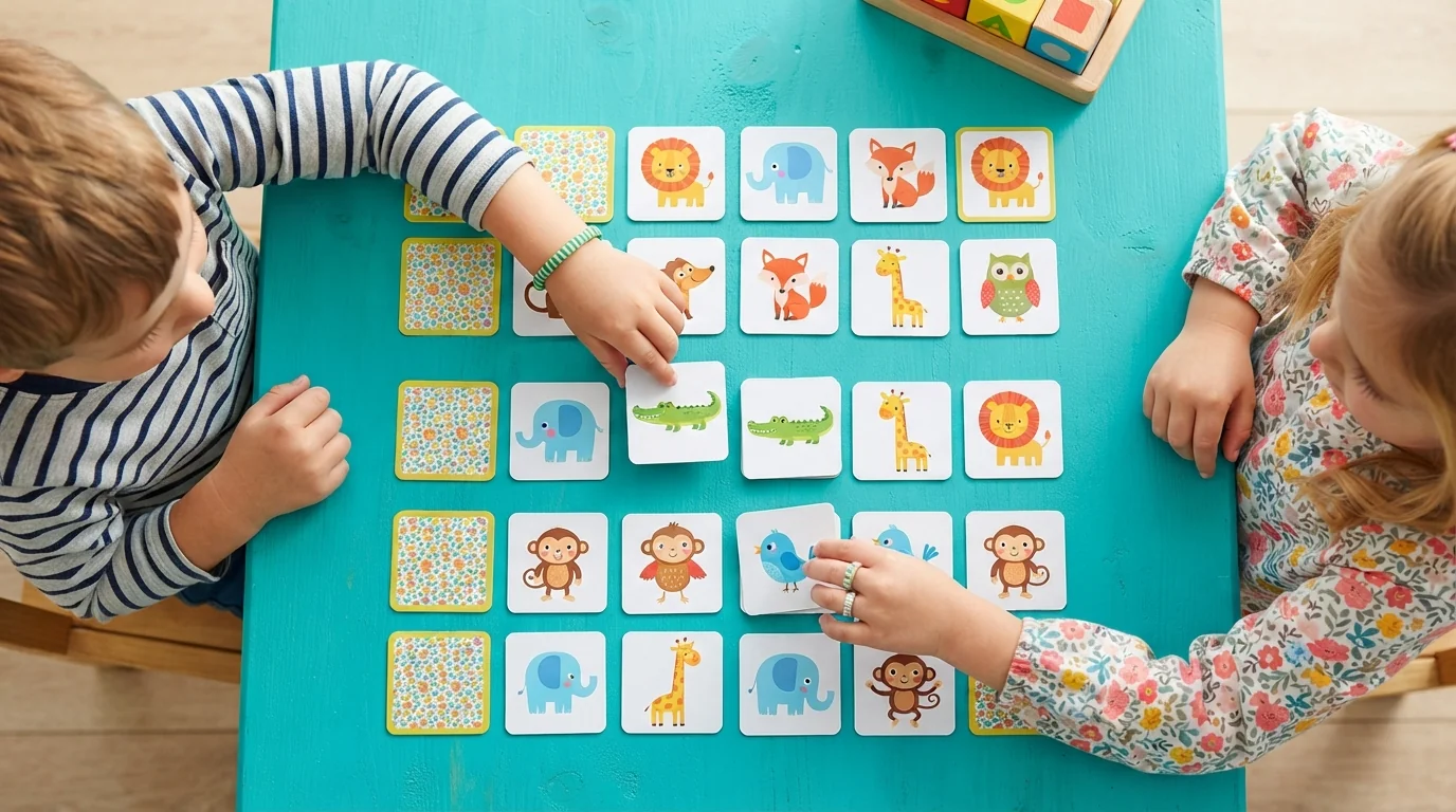15 jeux de mémoire stimulants pour les enfants (classés par âge et compétences)