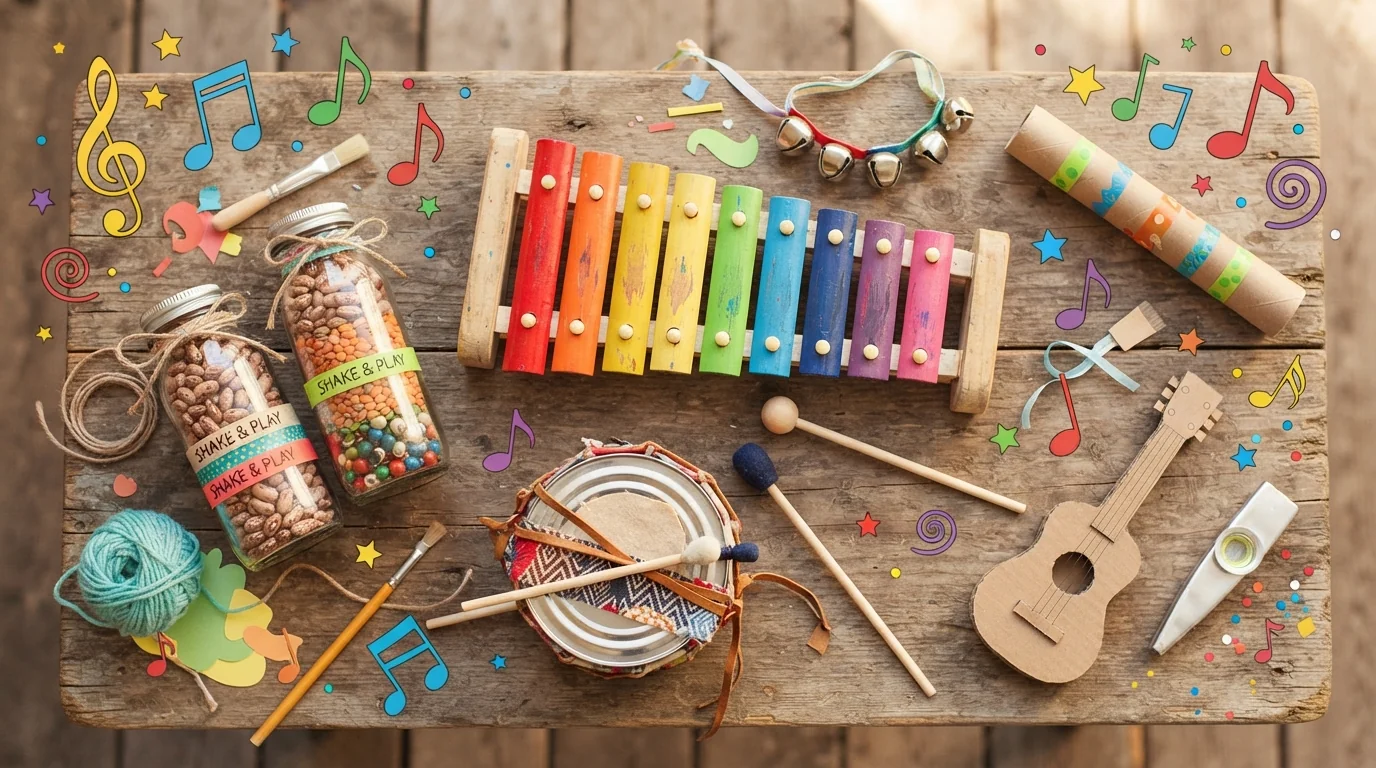 Guide Pratique de l’Éveil Musical : Jeux, Comptines et Instruments DIY pour Enfants