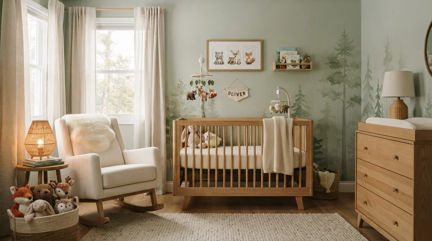 30 idées de décoration « Forêt » pour une chambre de bébé apaisante et 100 % sécurisée