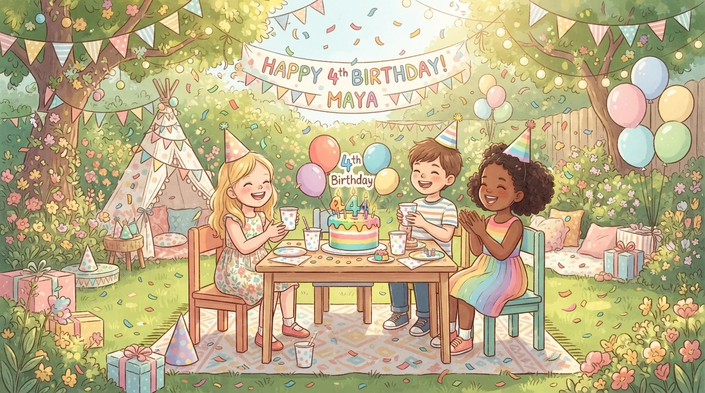 Comment organiser un anniversaire de 4 ans inoubliable (et sans stress) ?