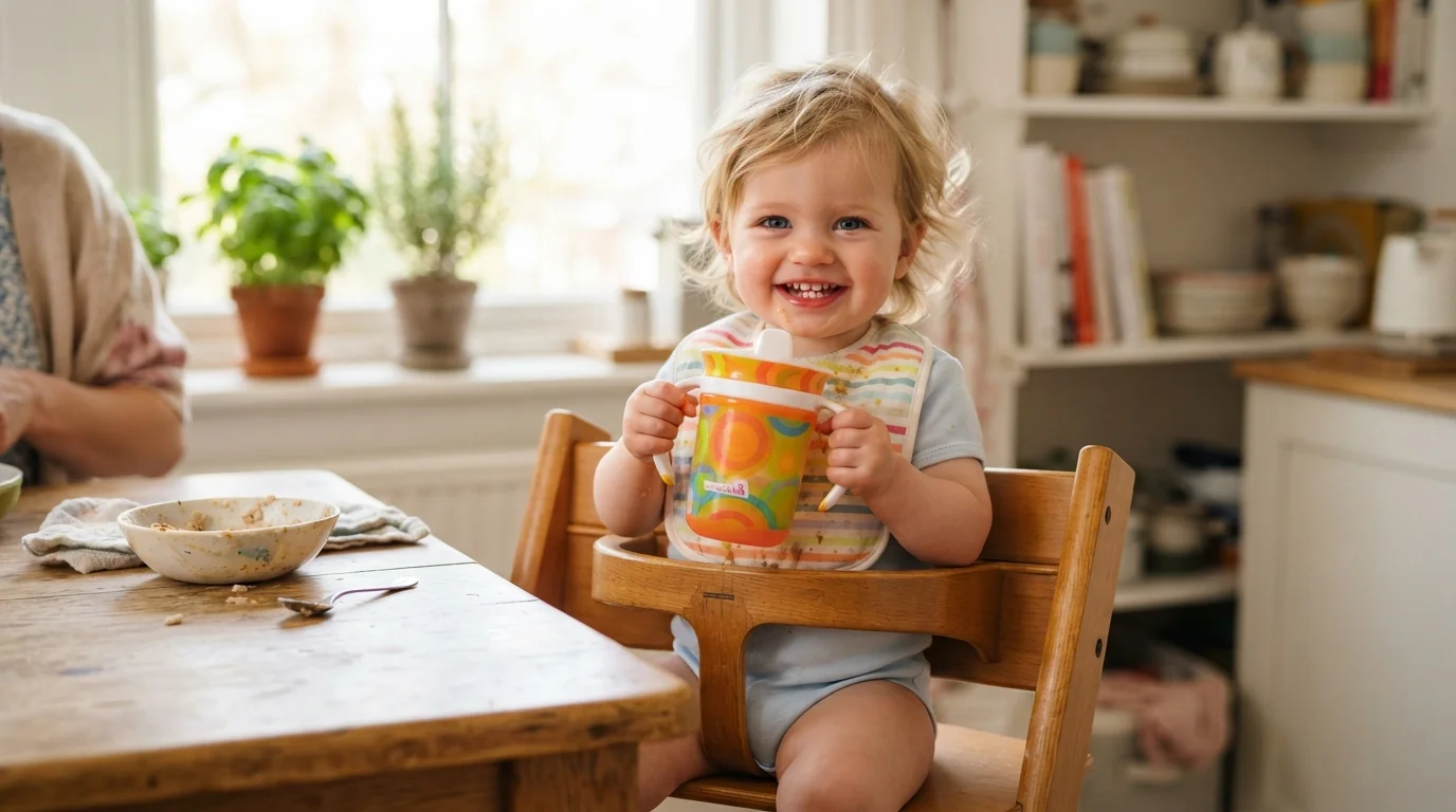 Arrêter le biberon : Comment réussir le passage à la tasse d’apprentissage en douceur ?