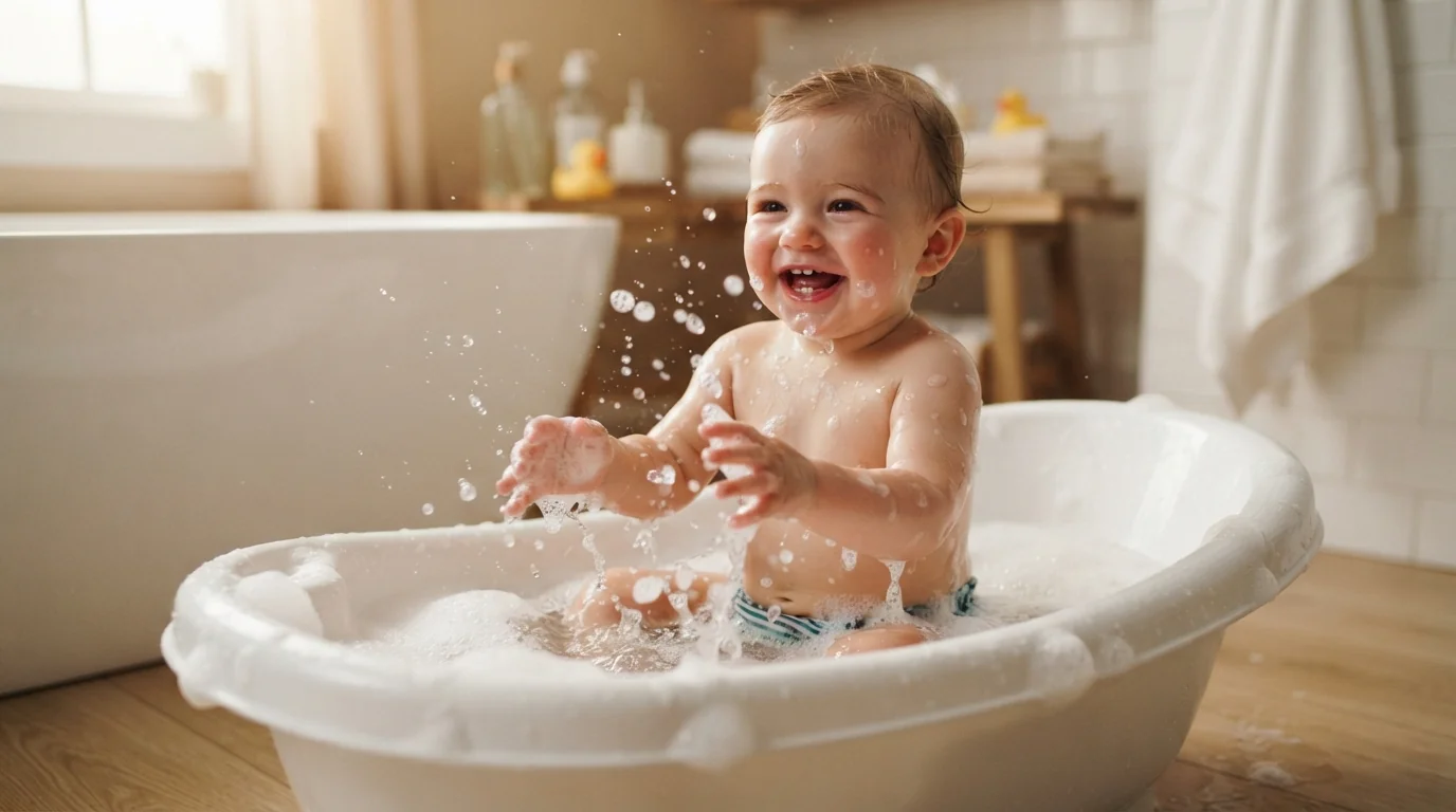 Bain de bébé et du jeune enfant : à quelle fréquence le laver sans abîmer sa peau ?