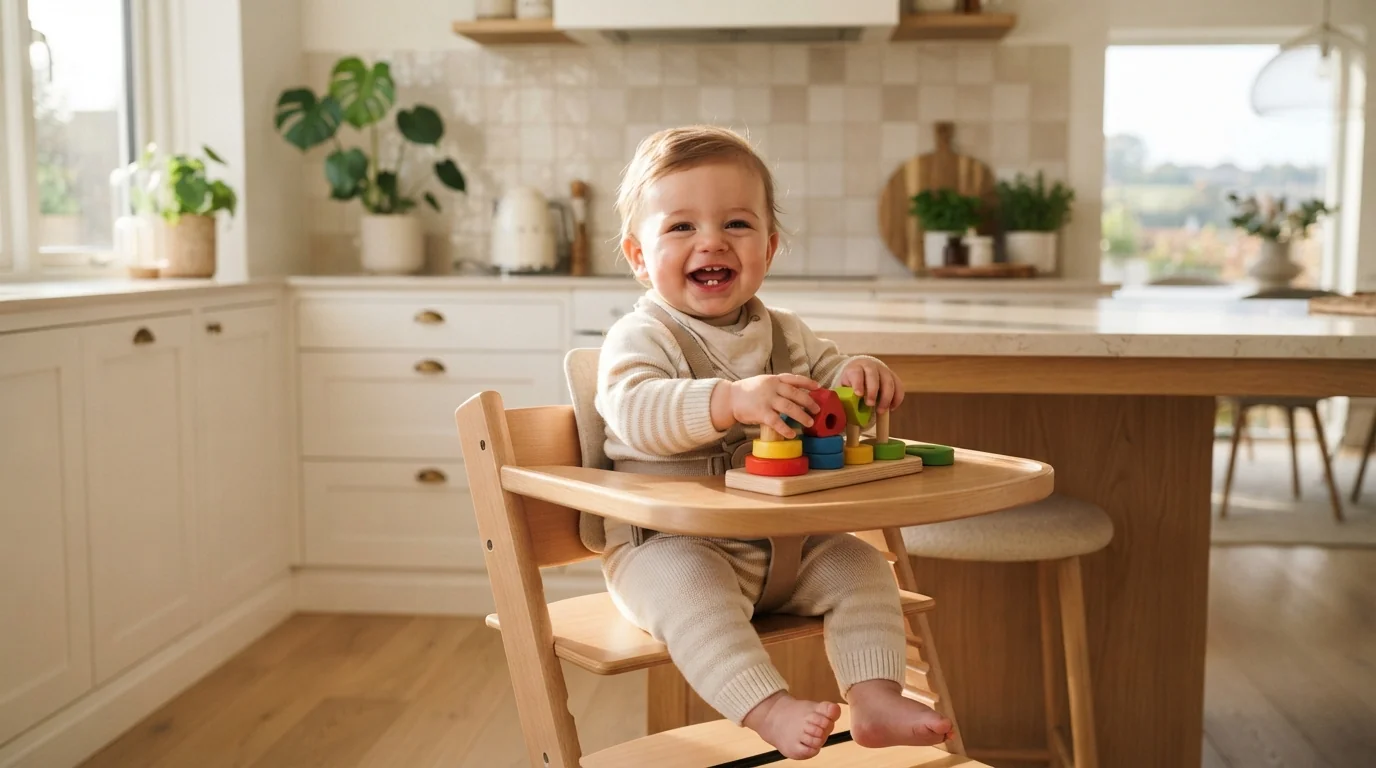 Chaise haute pour bébé : à quel âge l'y installer et comment savoir s'il est prêt ?
