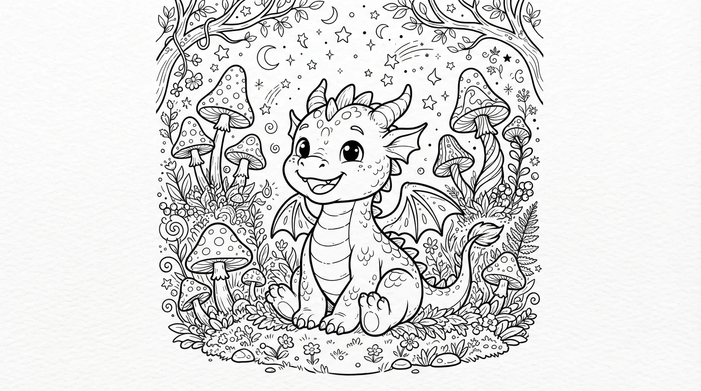 Coloriages de dragons gratuits à imprimer : la sélection magique pour tous les âges