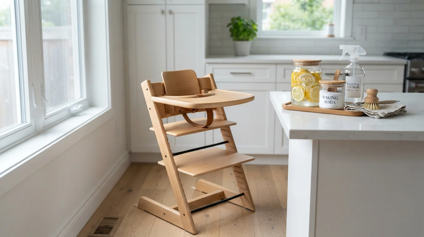 Comment bien nettoyer et désinfecter la chaise haute de bébé (sans produits toxiques) ?