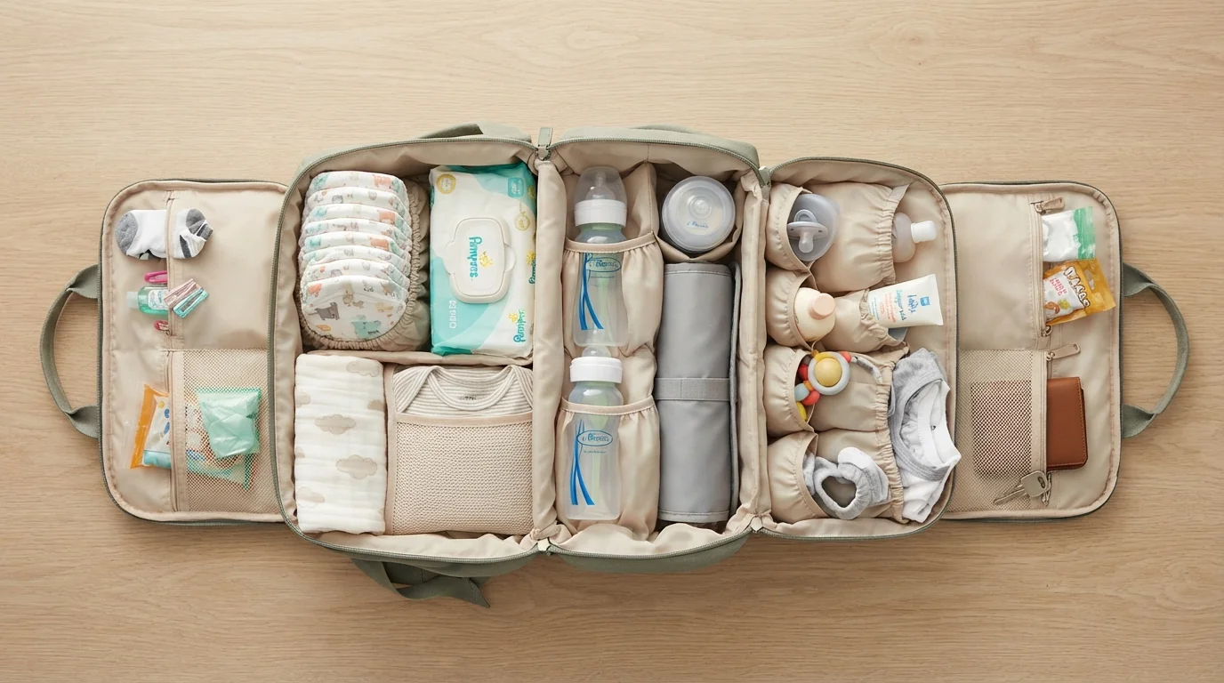 Comment bien organiser son sac à langer : astuces, check-list et indispensables