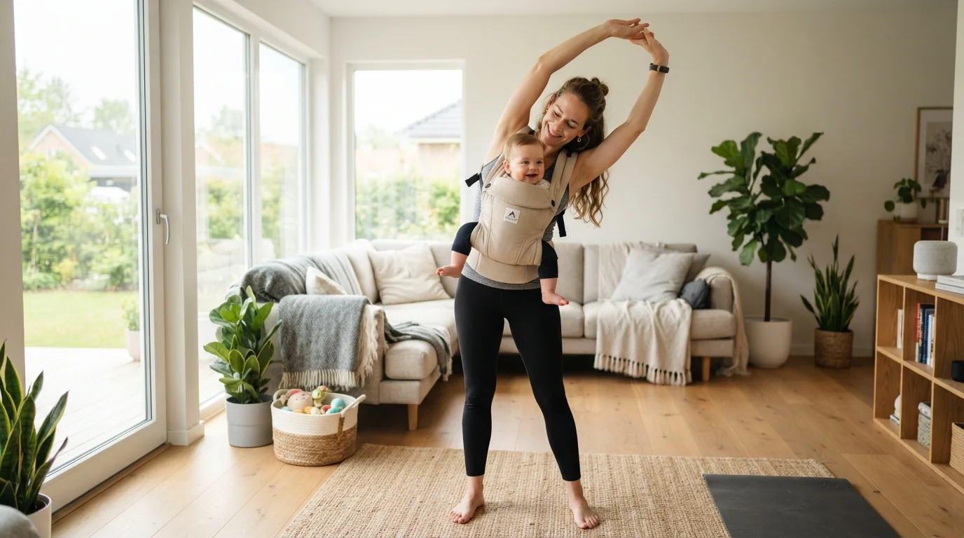 Gym et portage : les exercices sécuritaires à faire avec bébé