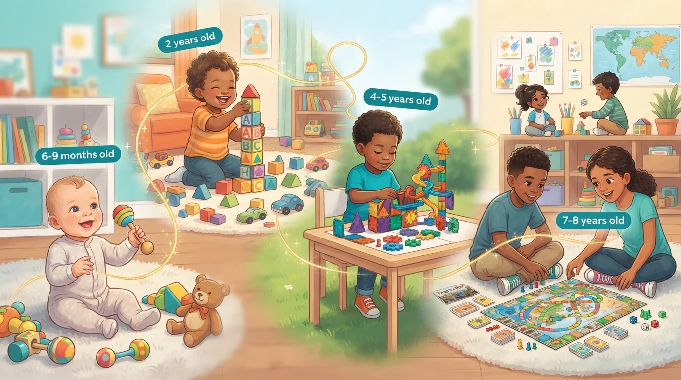 Comprendre l'évolution de votre enfant : Les 6 stades du jeu de 0 à 6 ans