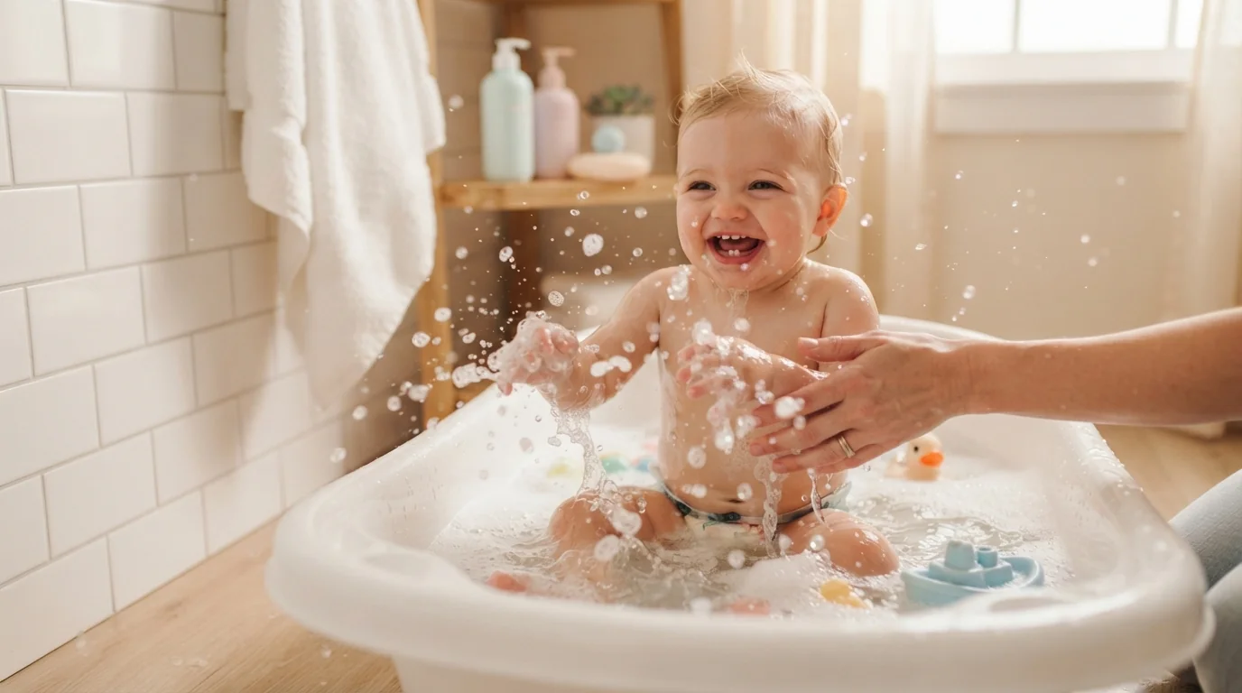 Faut-il (vraiment) donner le bain à bébé tous les soirs ?