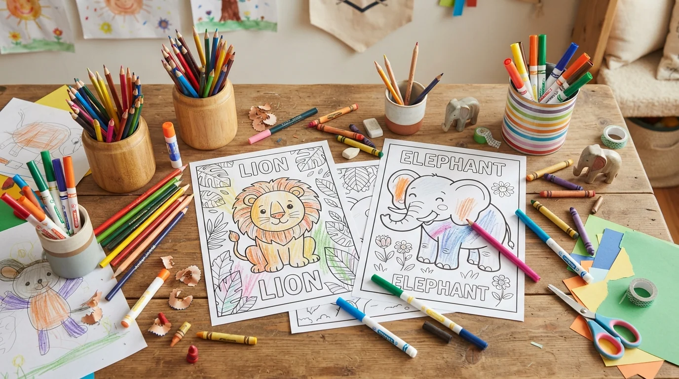 25 Coloriages Animaux du Zoo à Imprimer : Activités et Bricolages pour la Maternelle