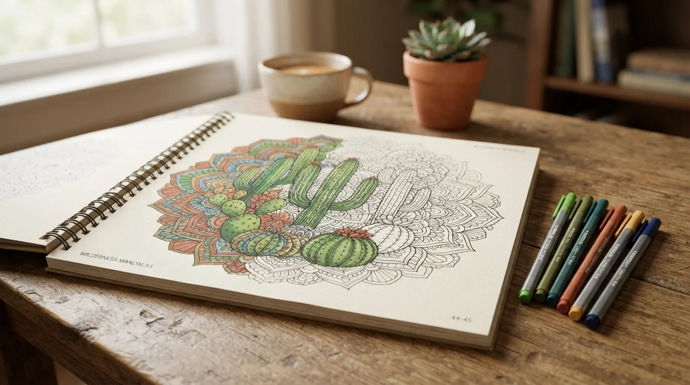 Coloriages de Cactus à Imprimer : Des Modèles Enfants aux Mandalas Anti-Stress