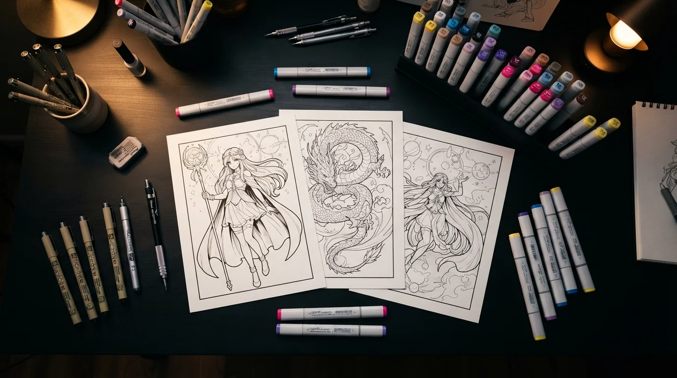 Coloriage Manga et Anime à Imprimer : Le Guide Pratique pour Tous les Âges