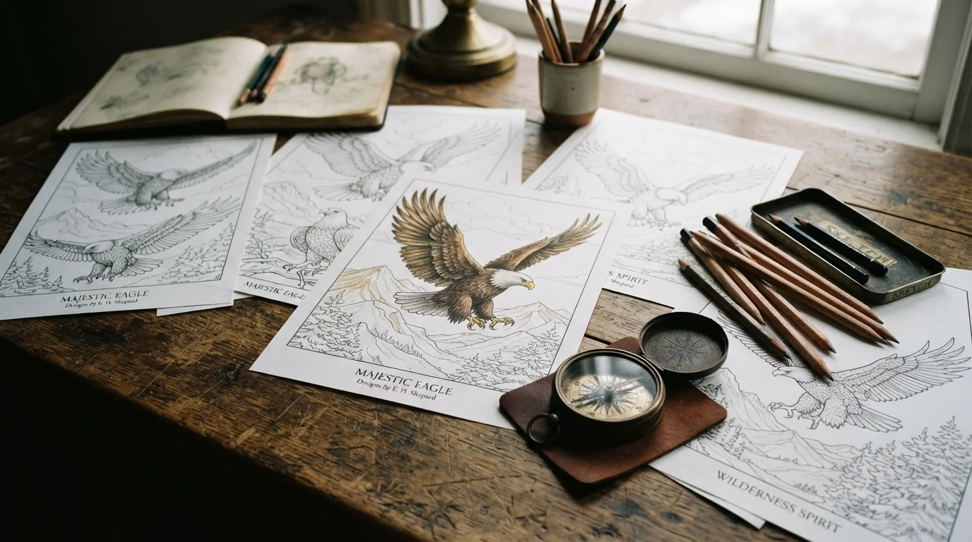 Coloriages d'Aigles et de Rapaces : Nos Plus Beaux Dessins à Imprimer