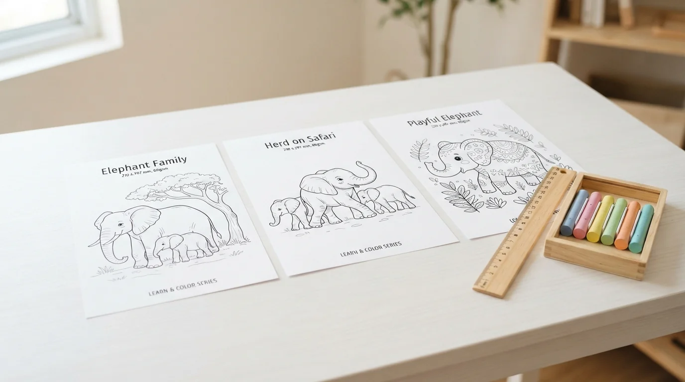 Coloriage d’éléphant à imprimer gratuit : modèles A4 et conseils pédagogiques