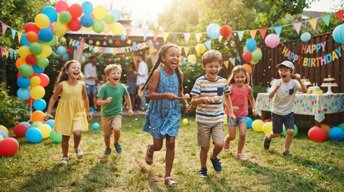 Jeux d'anniversaire pour enfants : le guide complet des activités par âge et par espace