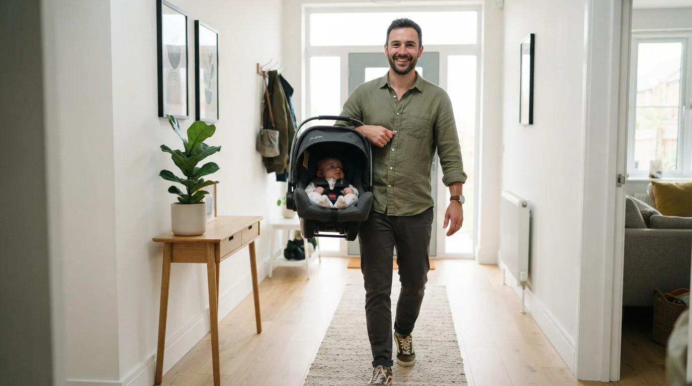 Jeunes parents : l’astuce imparable pour porter le Cosy sans se casser le dos