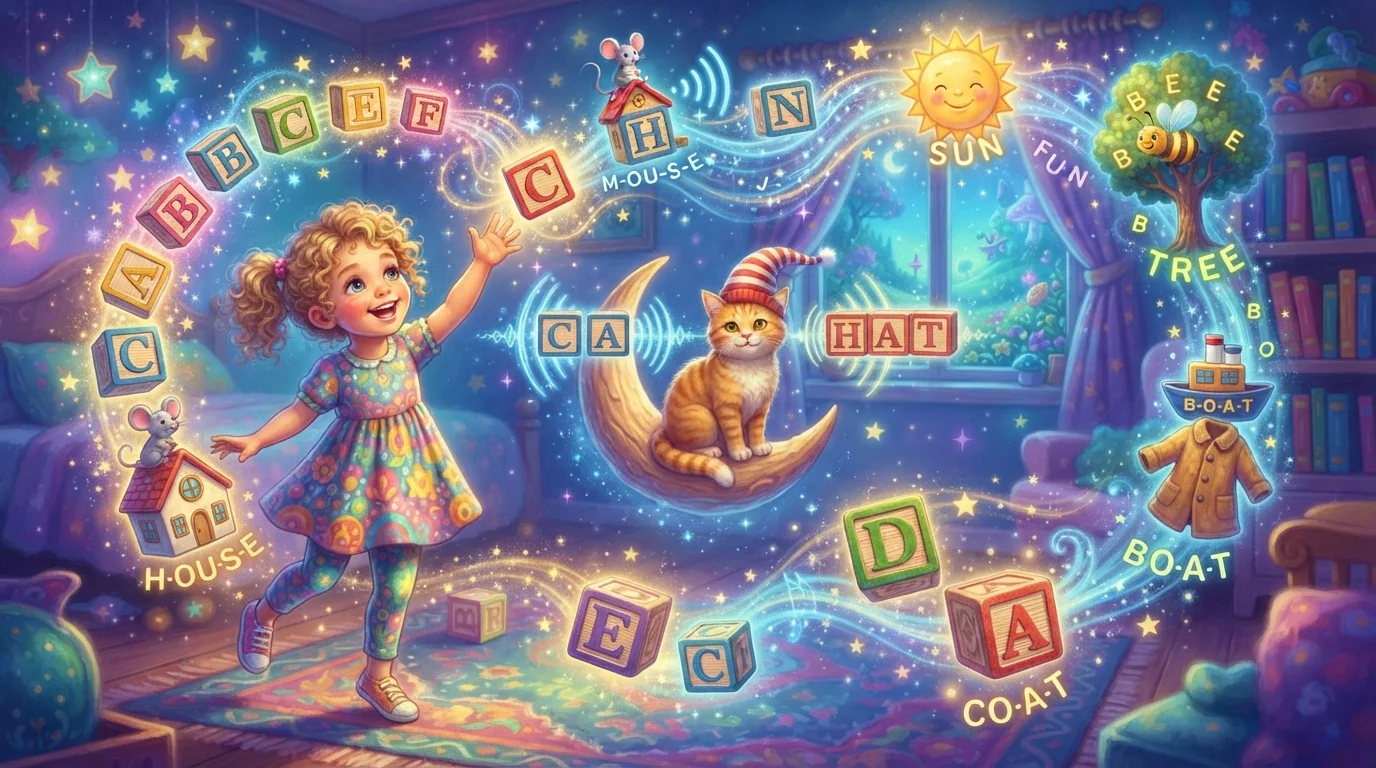 Mots qui riment pour les enfants : listes de mots par famille sonore