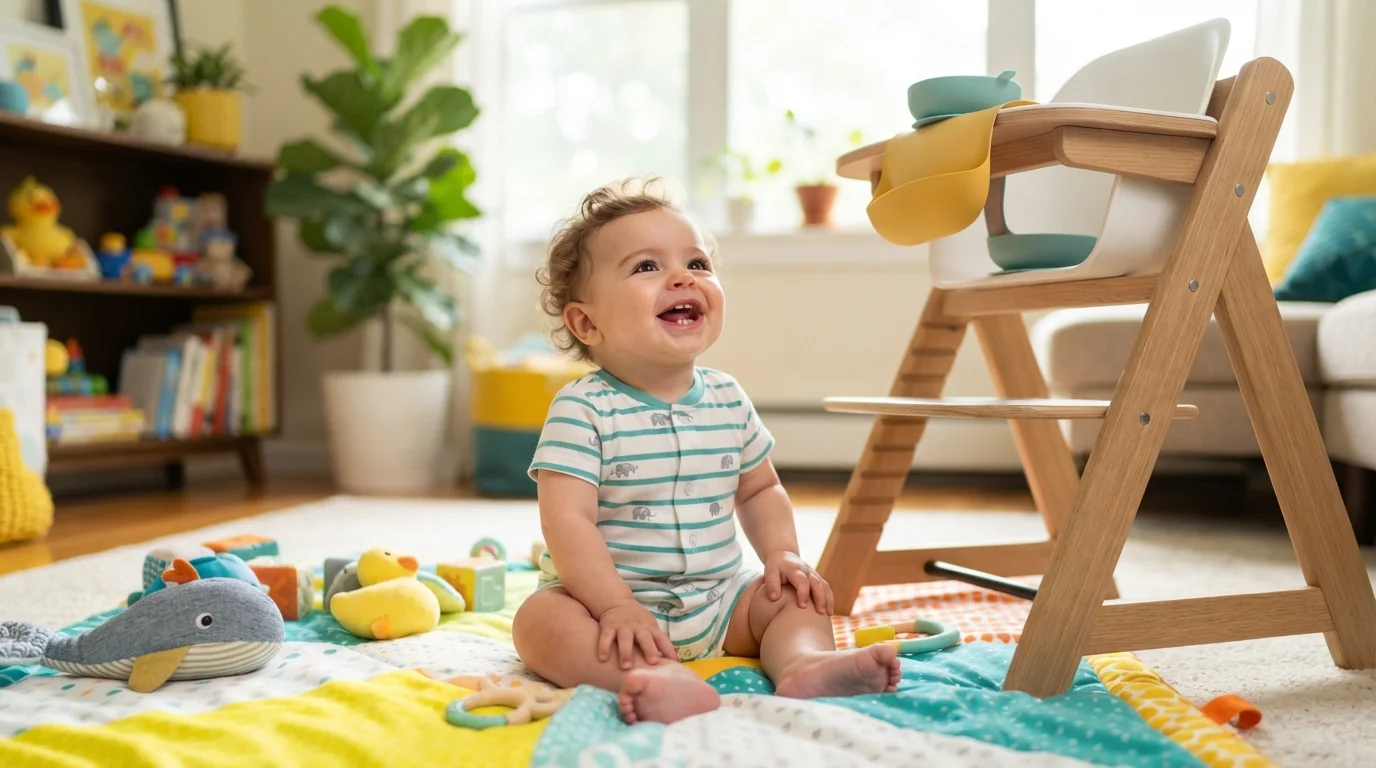 Chaise haute : 4 signes qui montrent que bébé est prêt à s'y asseoir