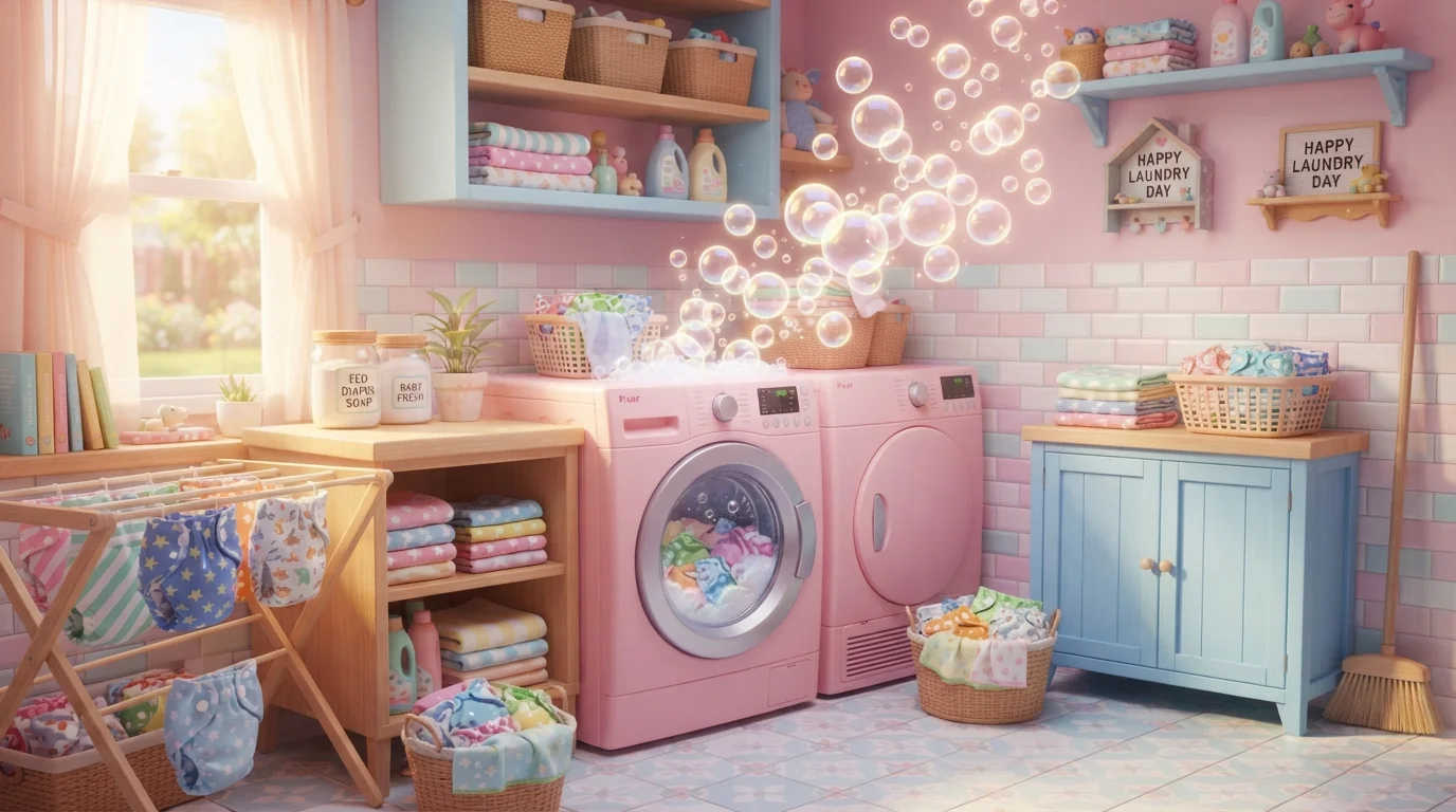 Routine de lavage des couches lavables : comment les nettoyer