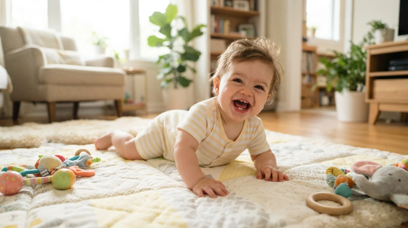 Se retourner : le premier grand mouvement de votre bébé